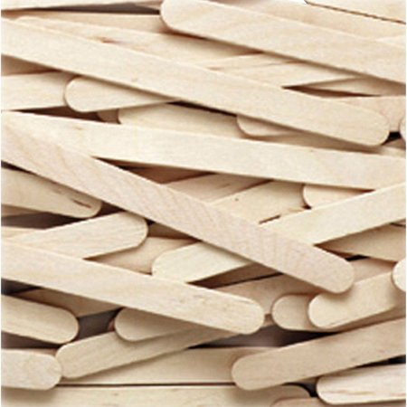 Creativity Street Craft Sticks, Wood, 2mm, 4-1/2"x3/8", 1000/BX, Natural PK PAC377401